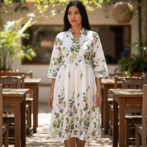 Leaf printed kurti