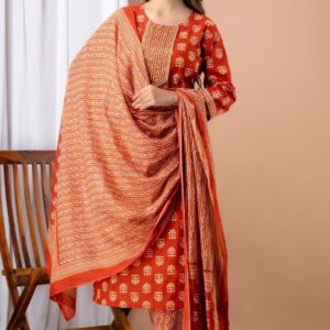Silk Suit with Dupatta